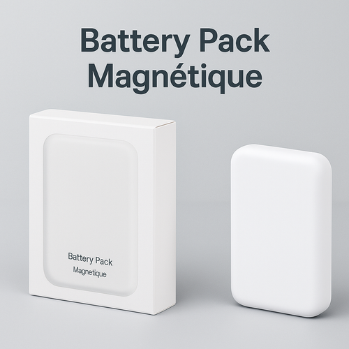 Batterie Externe Magnétique – Recharge Sans Fil 15W