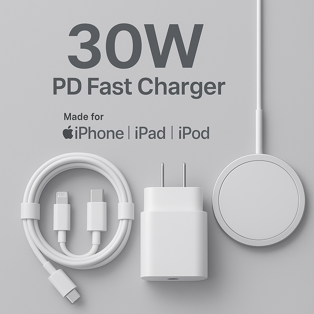Chargeur Magnétique Rapide 30W Compatible iPhone