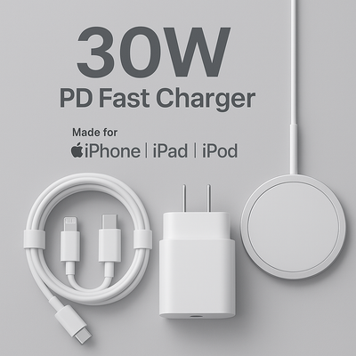 Chargeur Magnétique Rapide 30W Compatible iPhone